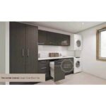 Charred Oak Cabinets with Aspen Stone Be