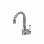Eleanor Gooseneck Basin Mixer - Brushed