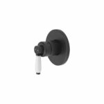 Eleanor Wall Mixer - Matt Black and Cera