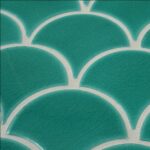 Green Craquelle Fan