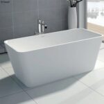 High Rise Matt White Stone