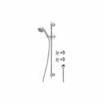 Lillian Rail Shower Set with Taps - Matt