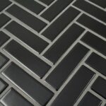 Matt Black Herringbone