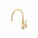 Nostalgia Sink Mixer 220MM Gooseneck Gold