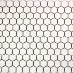PG Matt White Hexagons