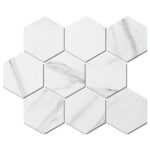 PG Porcelain Carrara Hexagons