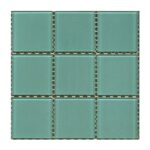 Spring Teal Blue Glass Pool Mosaic