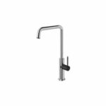 Toi Basin Mixer 180MM Chrome & Matte Black