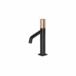 Toi Basin Mixer Matte black & Rose Gold