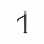 Toi Vessel Mixer Matte Black & Rose Gold