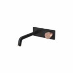 Toi Wall Basin-Bath Mixer Set 180MM Matte Black & Rose Gold