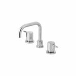 Vivid Pin Lever Basin Set Swivel Squarel